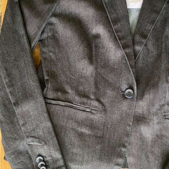 Banana Republic blue Jean blazer, size 4 - Picture 4 of 5